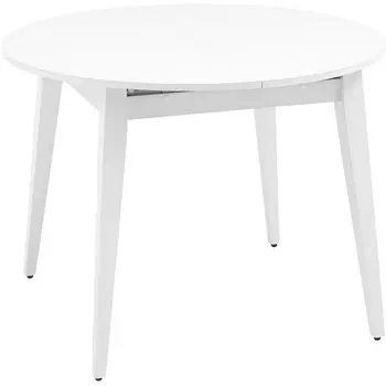 Стол обеденный раскладной 100-130 белый матовый Stool Group Берлин УТ000036184