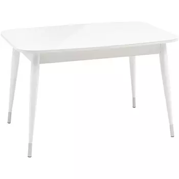 Стол обеденный раскладной 120-160*80 белый глянцевый Stool Group Сидней УТ000036209