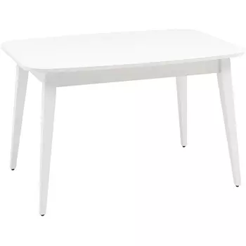 Стол обеденный раскладной 120-160*80 белый матовый Stool Group Берлин УТ000036186