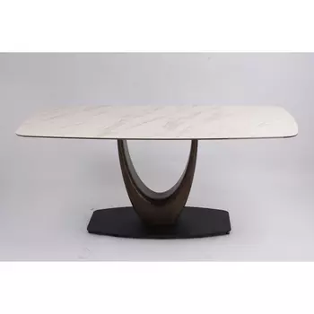 Стол обеденный Римини MC3020-180WT, 180х90х76 см, белая керамика IST-CASA