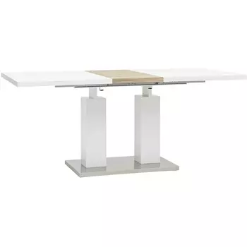 Стол обеденный Stool Group Сиэтл раскладной 140-180*90 глянцевый белый УТ000002658