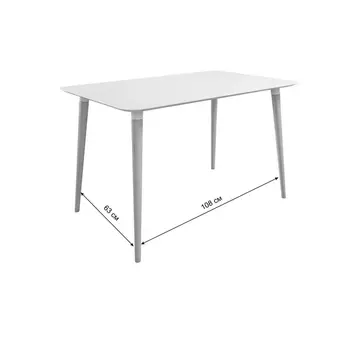 Стол обеденный Сканди 1 Mebelson (МДФ/Кофейный,Венге) арт.KM-0213.1906