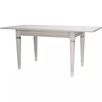 Стол обеденный Васко В 86Н белый/серебро 120/170*80 от фабрики Mebelik