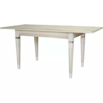 Стол обеденный Васко В 86Н слоновая кость/золото 120/170*80 от фабрики Mebelik