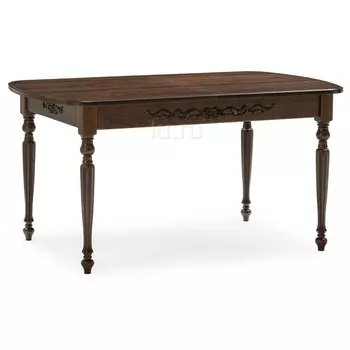 Стол Woodville Бевье орех темный / орех 483899