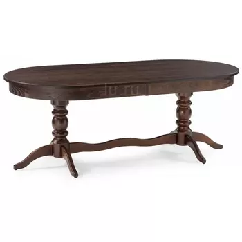 Стол Woodville Дейвер 200(260)х100 орех темный 483913