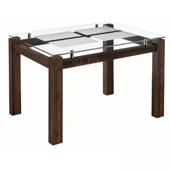 Стеклянный стол Woodville Бран орех кантри 462084