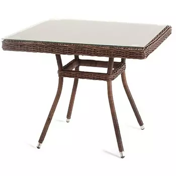 Стол плетеный из искусственного ротанга, цвет коричневый 4SIS Айриш YH-T4428G brown