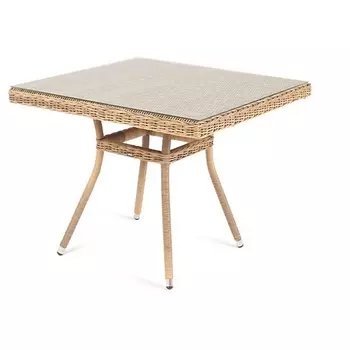 Стол плетеный из искусственного ротанга, цвет соломенный 4SIS Айриш YH-T4428G
