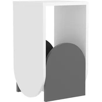 Стол приставной NUN SIDE TABLE (Темно-серый) LEVE