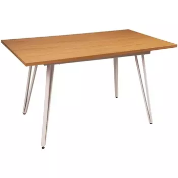 Стол R-Home Диего раздвиж. 120-160*80 Дуб Корбридж_БЕЛЫЙ