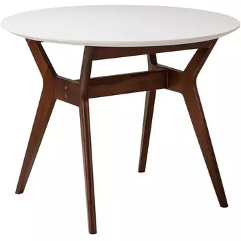 Стол R-Home Нарвик д.960 Белый Темный орех