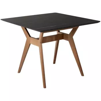 Стол R-Home Нарвик квадратный 860*860 Мрамор Графит