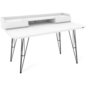 Стол рабочий Sheffilton SHT-TU10/TT31 120/65 ЛДСП черный/белый шагрень от фабрики Sheffilton