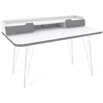 Стол рабочий Sheffilton SHT-TU10/TT31 120/65 ЛДСП белый/белый шагрень/серый от фабрики Sheffilton