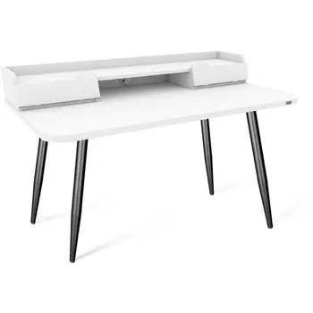 Стол рабочий Sheffilton SHT-TU14/TT31 120/65 ЛДСП черный муар/белый шагрень от фабрики Sheffilton