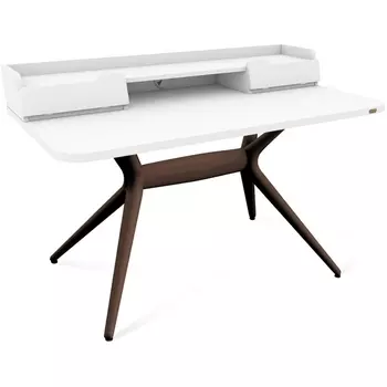 Стол рабочий Sheffilton SHT-TU30-2/TT31 120/65 ЛДСП коричневый/белый шагрень от фабрики Sheffilton