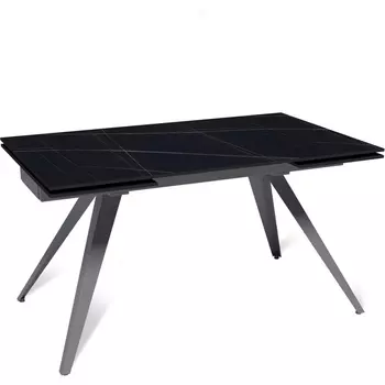 Стол раскладной Asti (140+40+40), керамика матовая Blackgold Top Concept арт.21878