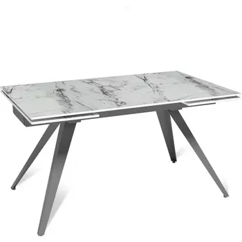 Стол раскладной Asti (140+40+40), керамика глянцевая Ice Jade Top Concept арт.21881