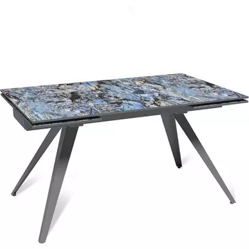 Стол раскладной Asti (140+40+40), керамика глянцевая Lemurian Blue Top Concept (21347)