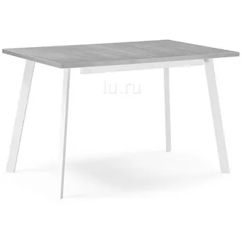 Стол раскладной Notta Колон Лофт 120 25 мм бетон / белый матовый 489645