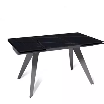 Стол раскладной Rhein (140+40+40), керамика матовая Blackgold Top Concept арт.21947