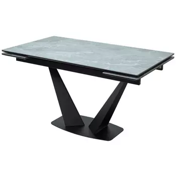 Стол Серый мрамор, / черный каркас M-City Ниагара 463M03855