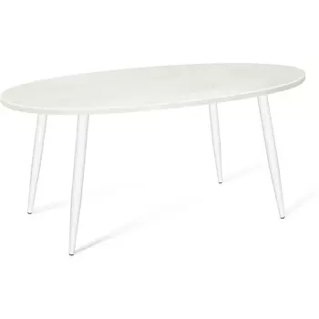 Стол Sheffilton SHT-TU14/120/80 МДФ белый муар/бетон крем