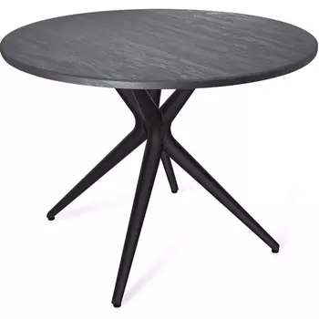 Стол Sheffilton SHT-TU30/TT 90 МДФ черный/каменный уголь