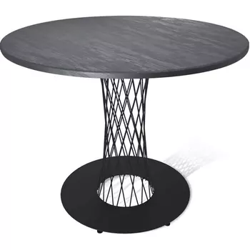 Стол Sheffilton SHT-TU3-1/TT 90 МДФ черный муар/каменный уголь