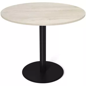 Стол Sheffilton SHT-TU43/TT 80 ЛДСП черный муар/дуб беленый