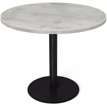 Стол Sheffilton SHT-TU43/TT 80 МДФ черный муар/бетон светлый