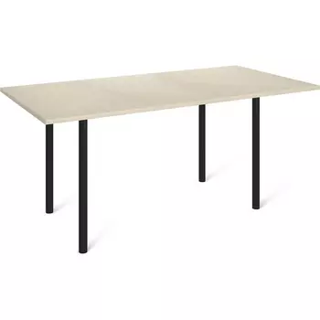 Стол Sheffilton SHT-TU66/120/80 МДФ черный/ассаль