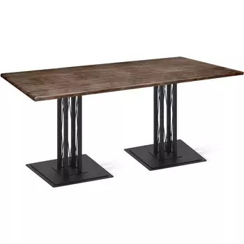 Стол Sheffilton SHT-TU6-BS1/120/80 МДФ черный муар/палисандр