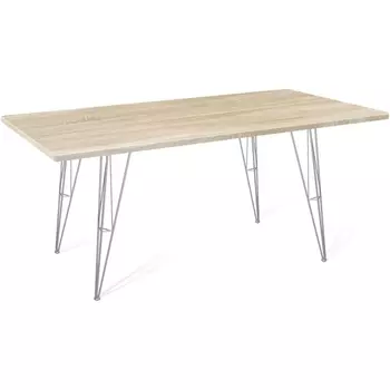 Стол SHT-TU10/120/80 МДФ хром лак/дуб сонома светлый Sheffilton SHT-TU10 2145128201