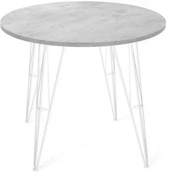 Стол SHT-TU10/90 ЛДСП белый/бетон светло-серый Sheffilton SHT-TU10 1512599902