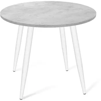 Стол SHT-TU14/90 ЛДСП белый муар/бетон Чикаго светло-серый от фабрики Sheffilton