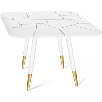 Стол SHT-TU14/TT30 белый муар/золото/белый Sheffilton SHT-TU14 4824124401