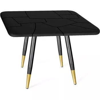 Стол SHT-TU14/TТ 83/83 чёрный/чёрный муар/золото Sheffilton SHT-TU14 5071775701