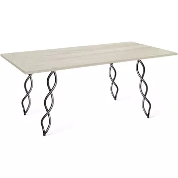 Стол SHT-TU17/120/80 ЛДСП черный муар/дуб беленый Sheffilton SHT-TU17 6742178001