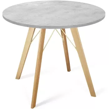 Стол SHT-TU9/90 ЛДСП прозрачный лак/бетон светло-серый Sheffilton SHT-TU9 7775718203