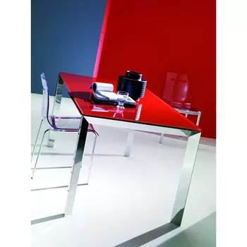 Стол SIRIO (42,38G) 110/150х75хН75 см (G093 LEGS/ M089 FRAME/C152 черн глянц ст), M-City