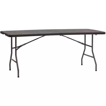 Стол складной чемодан пластиковый Stool Group Кейт 180 коричневый УТ000002199