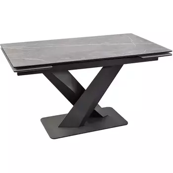 Стол SKX140 Серый мрамор/подстолье черное/опоры черные (3 уп.) Dikline 00-00061829