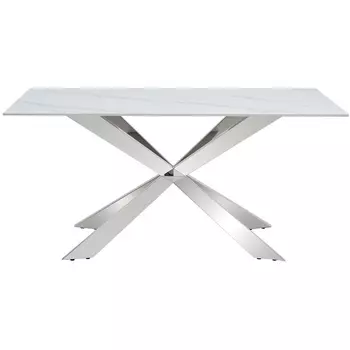 Стол 088 (160) белый матовый Calacata ESF T088 matt