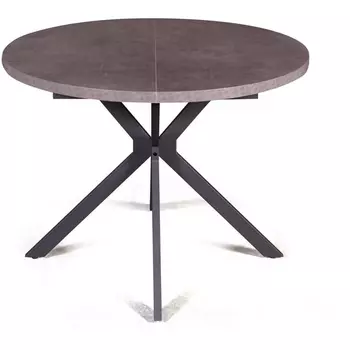 Стол Top Concept круглый Vegas раздвижной (100+40) камень темный