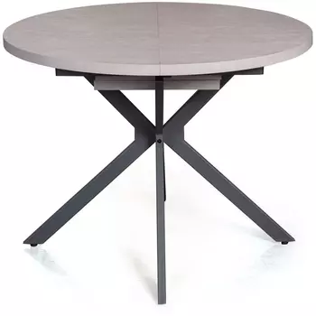 Стол Top Concept круглый Vegas раздвижной (100+40) цемент светлый