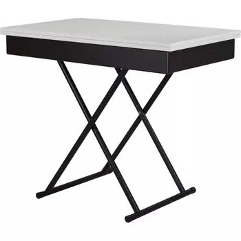 Стол-трансформер Лерон белый/черный Mebelik арт.009210
