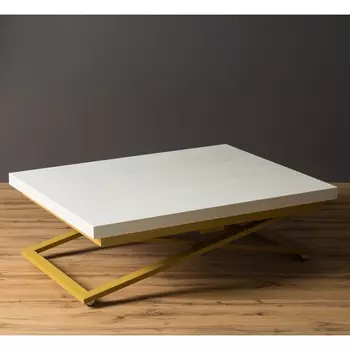 Стол трансформер Левмар Compact D36/S90 (дуб анкор светлый/золото) Levmar