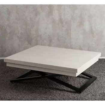 Стол-трансформер Левмар Cross D36/S53 Дуб Анкор светлый/черный от фабрики Levmar